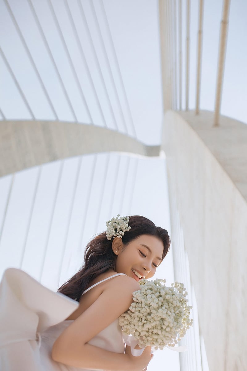 Bride getting ready